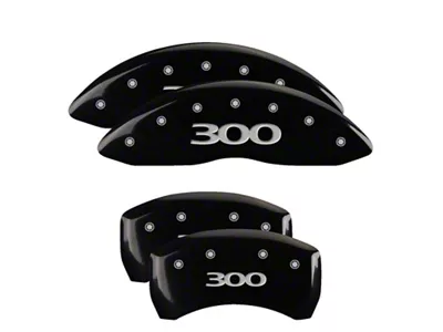 MGP 4 Caliper Covers Engraved Front & Rear 300 Black - 32005S300BK