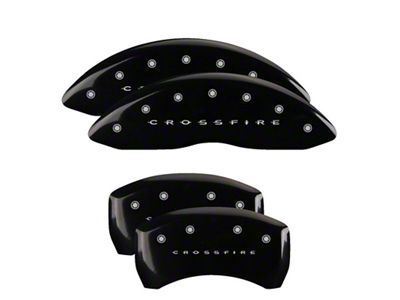MGP 4 Caliper Covers Engraved Front & Rear Crossfire Black - 32010SCRFBK