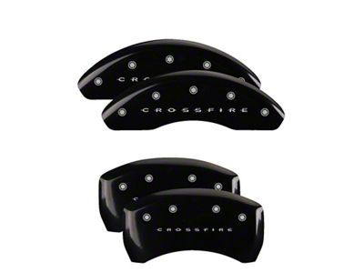 MGP 4 Caliper Covers Engraved Front & Rear Crossfire Black - 32011SCRFBK
