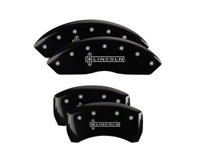 MGP 4 Caliper Covers Engraved Front & Rear Black - 36017SLCNBK