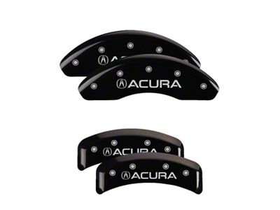 MGP 4 Caliper Covers Engraved Front & Rear Acura Black - 39002SACUBK