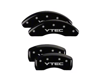 MGP 4 Caliper Covers Engraved Front & Rear Vtech Black - 39003SVTCBK