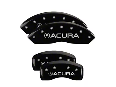MGP 4 Caliper Covers Engraved Front & Rear Acura Black - 39005SACUBK