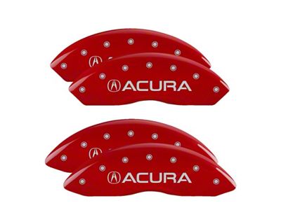 MGP 4 Caliper Covers Engraved Front & Rear Red - 39015SACURD