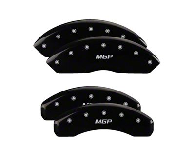 MGP 4 Caliper Covers Engraved Front & Rear Black - 10041S
