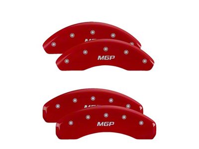 MGP 4 Caliper Covers Engraved Front & Rear Red - 10227SMGPRD