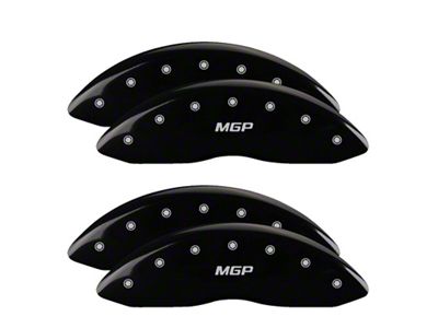 MGP 4 Caliper Covers Engraved Front & Rear Black - 12203S