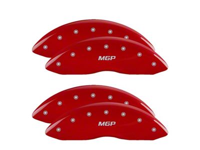 MGP 4 Caliper Covers Engraved Front & Rear Red - 12203SMGPRD