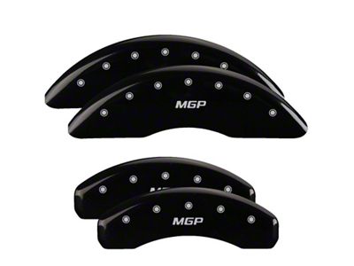 MGP 4 Caliper Covers Engraved Front & Rear Black - 15189S