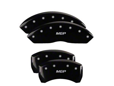 MGP 4 Caliper Covers Engraved Front & Rear Black - 19003SBK