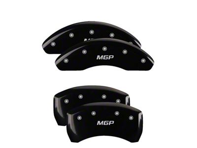 MGP 4 Caliper Covers Engraved Front & Rear Black - 23184S