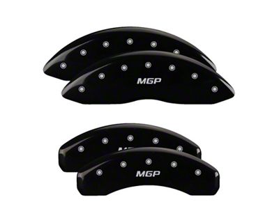 MGP 4 Caliper Covers Engraved Front & Rear Black - 34004S