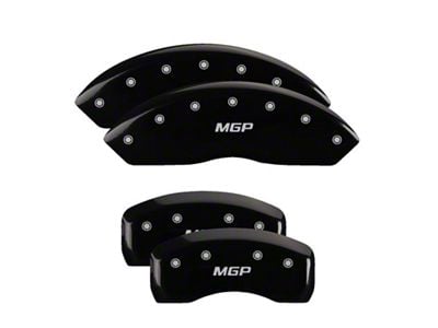 MGP 4 Caliper Covers Engraved Front & Rear Black - 35002S