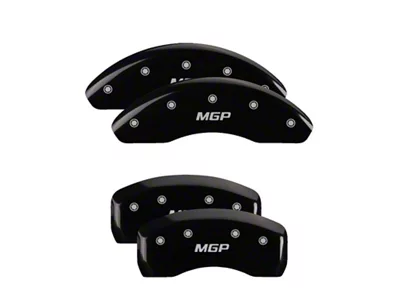 MGP 4 Caliper Covers Engraved Front & Rear Black - 39003S