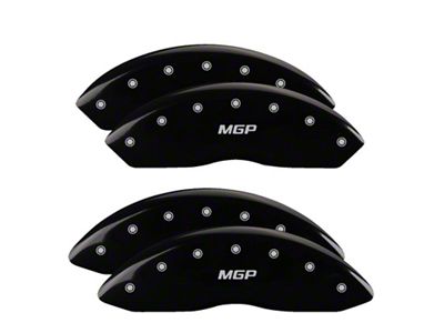 MGP 4 Caliper Covers Engraved Front & Rear Black - 39015SBK