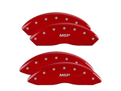MGP 4 Caliper Covers Engraved Front & Rear Red - 39015SMGPRD