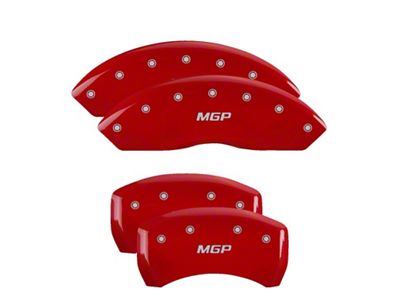 MGP 4 Caliper Covers Engraved Front & Rear Red - 41007SMGPRD