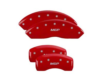 MGP 4 Caliper Covers Engraved Front & Rear Red - 54001SMGPRD