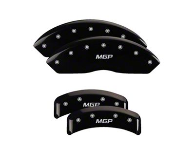 MGP 4 Caliper Covers Engraved Front & Rear Black - 54003S