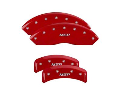 MGP 4 Caliper Covers Engraved Front & Rear Red - 54003SMGPRD