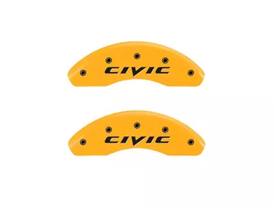 MGP Front set 2 Caliper Covers Engraved Front 2015/Civic Yellow - 20212FCIVYL