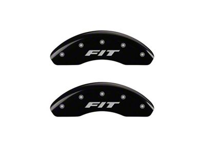 MGP Front set 2 Caliper Covers Engraved Front FIT Black - 20208FFITBK