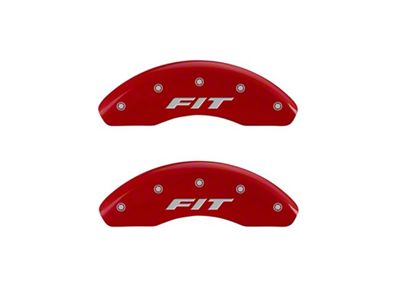 MGP Front set 2 Caliper Covers Engraved Front FIT Red - 20208FFITRD