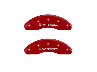 MGP Front set 2 Caliper Covers Engraved Front i-Vtec Red - 20212FIVTRD