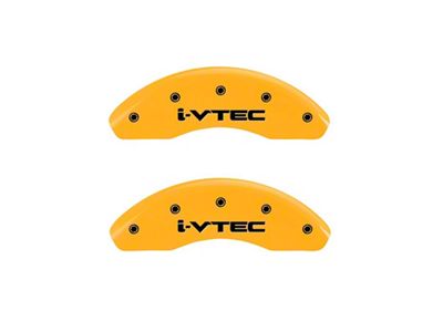 MGP Front set 2 Caliper Covers Engraved Front i-Vtec Yellow - 20212FIVTYL
