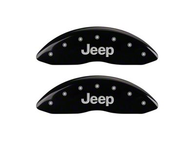MGP Front set 2 Caliper Covers Engraved Front JEEP Black - 42011FJEPBK
