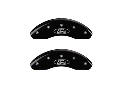 MGP Front set 2 Caliper Covers Engraved Front Oval logo/Ford - 10102FFRDBK