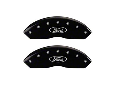MGP Front set 2 Caliper Covers Engraved Front Oval logo/Ford - 10155FFRDBK