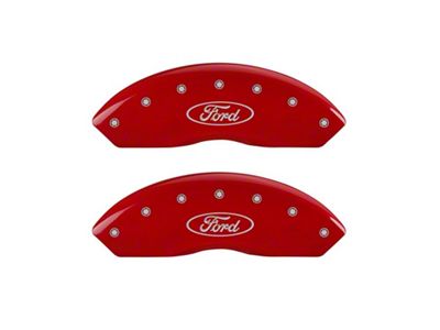 MGP Front set 2 Caliper Covers Engraved Front Oval logo/Ford - 10155FFRDRD