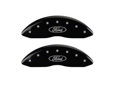 MGP Front set 2 Caliper Covers Engraved Front Oval logo/Ford - 10232FFRDBK