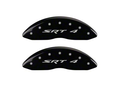 MGP Front set 2 Caliper Covers Engraved Front SRT4 Black - 12002FSR4BK