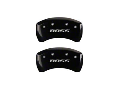 MGP Rear set 2 Caliper Covers Engraved Rear Boss Black - 10010RBSSBK