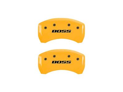 MGP Rear set 2 Caliper Covers Engraved Rear Boss Yellow - 10010RBSSYL
