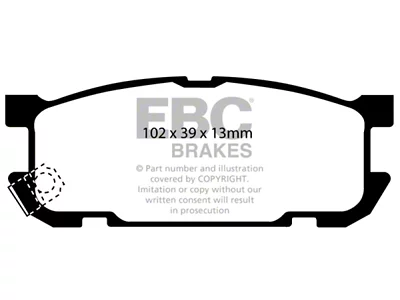 EBC Brakes Redstuff Brake Pad Sets Rears Only - Miata - DP31453C