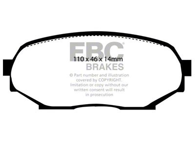 EBC Brakes Yellowstuff Brake Pad Sets Fronts Only - DP4802R