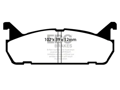 EBC Brakes Greenstuff Brake Pad Sets Rears Only - DP2828