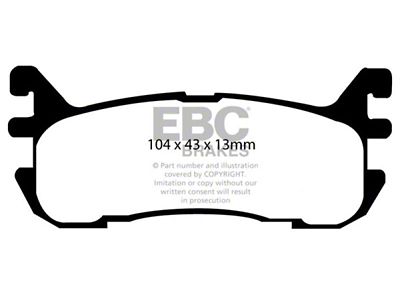 EBC Brakes Ultimax2 Brake Pad Sets Rears Only - UD636