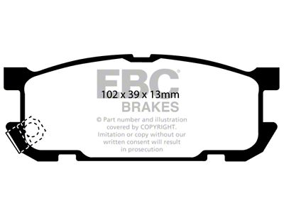 EBC Brakes Yellowstuff Brake Pad Sets Rears Only - Miata DP41453R