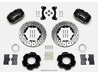 Wilwood Forged Dynalite Front Hat Kit 11.00in Drilled 95-05 Miata - 140-11704-D