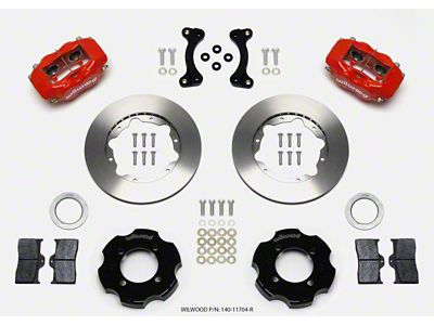 Wilwood Forged Dynalite Front Hat Kit 11.00in Red 95-05 Miata - 140-11704-R