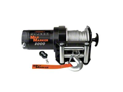 Mile Marker 2,000 lb. Utility Winch (Universal; Some Adaptation May Be Required)