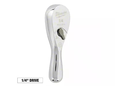 Milwaukee Tool 1/4-Inch Drive Ratchet; 3-Inch