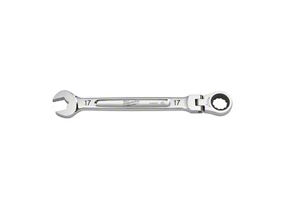 Milwaukee Tool Flex Head Ratcheting Combination Wrench; 17mm