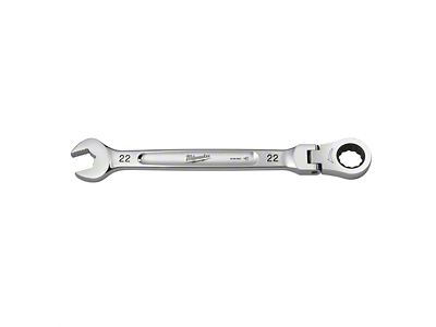 Milwaukee Tool Flex Head Ratcheting Combination Wrench; 22mm