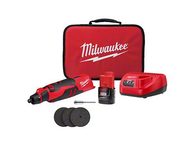 Milwaukee Tool M12 Brushless Rotary Tool Kit