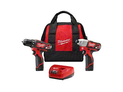 Milwaukee Tool M12 Cordless Drill/Driver Impact Tool Kit